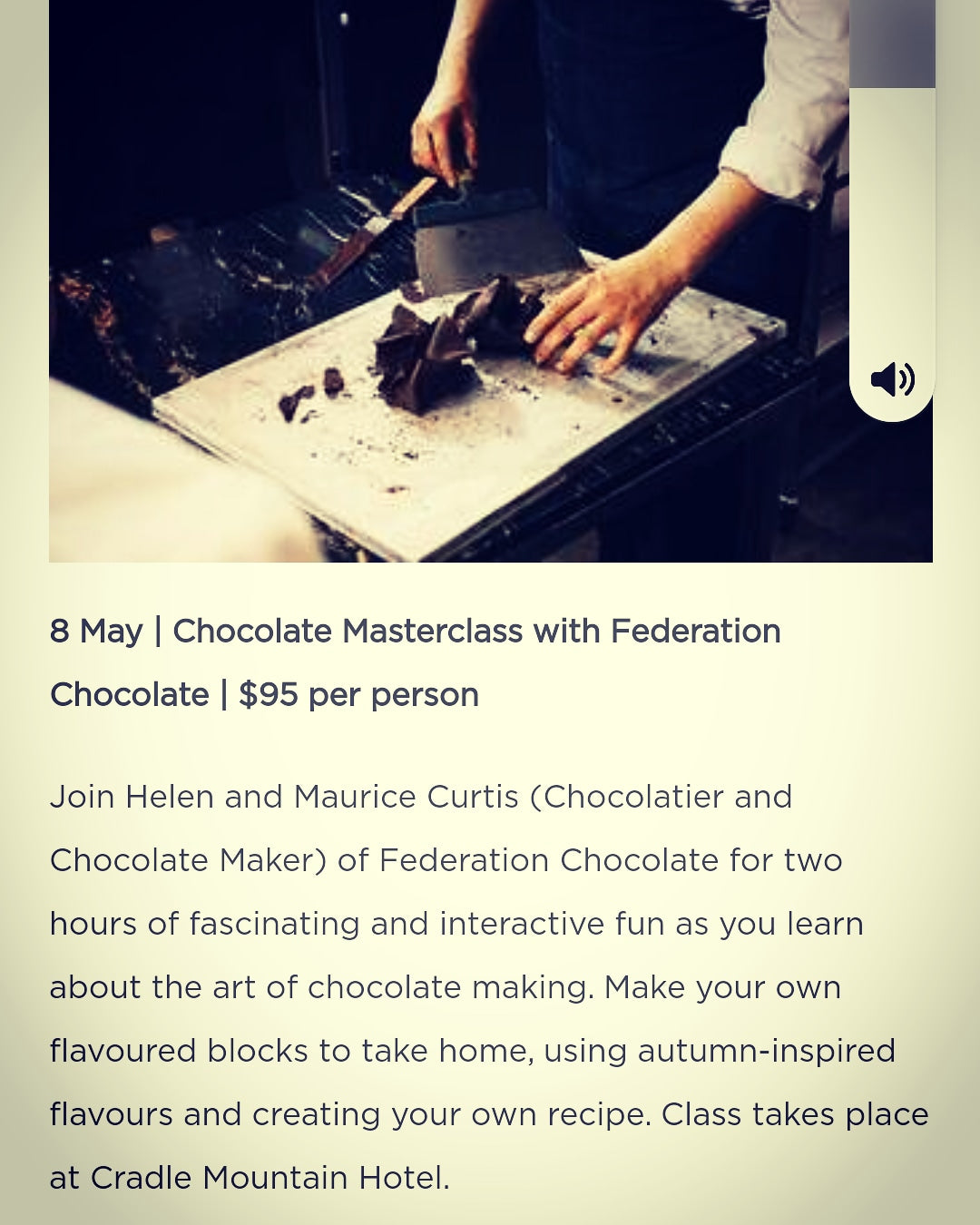 Book a chocolate masterclass