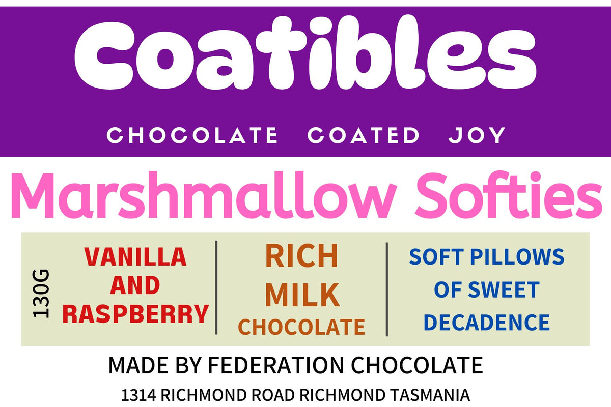 Coatibles - Marshmallow Softies - Milk Chocolate | Federation Artisan ...