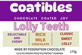 Coatibles - Lolly Teeth- Milk Chocolate - 175g