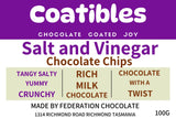 Coatibles - Salt and Vinegar Chips - Milk Chocolate - 100g